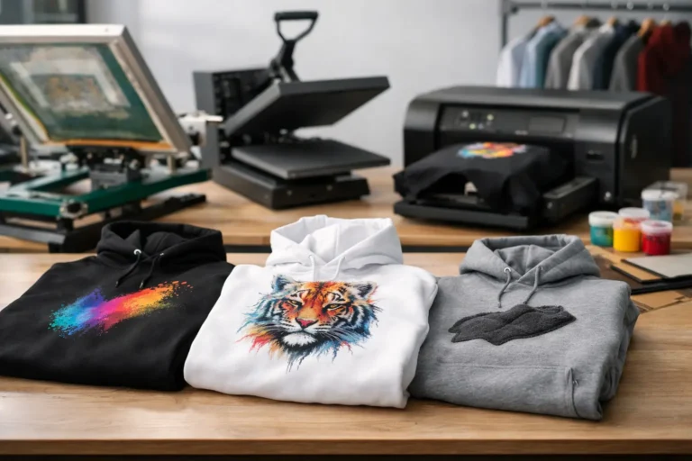 Textielpers en printapparatuur voor het personaliseren van hoodies
