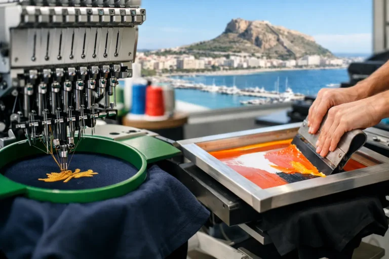 Borduur- en printproductie voor kledingmerken in Alicante